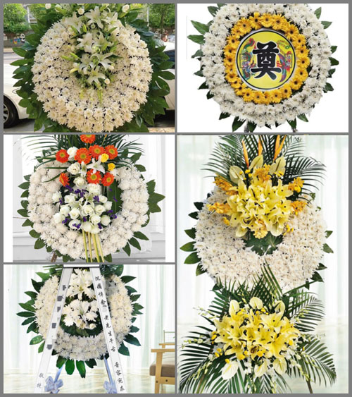 山东青岛胶州市胶北镇袁家岭村花圈速递
